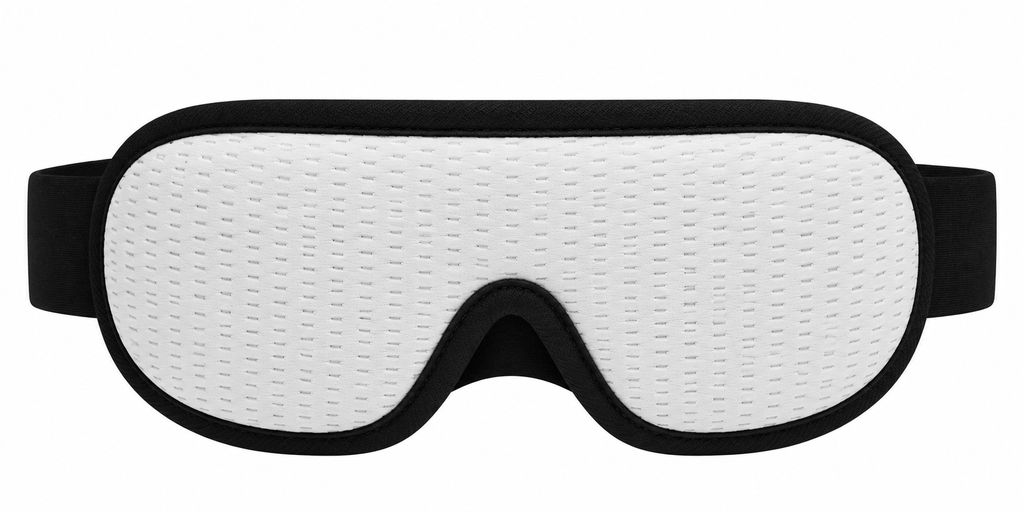 Masque de sommeil Noctis blanc vu de face