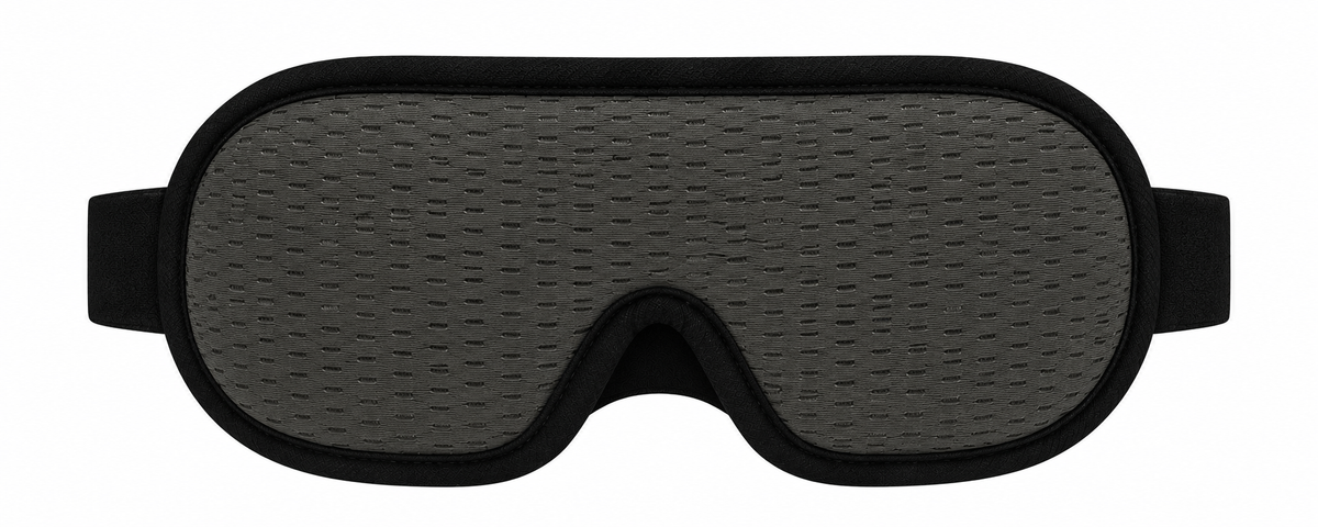 Masque de sommeil Noctis gris vu de face
